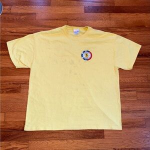 Vintage 90s Y2K Ferrari Club of America T-shirt, Car Racing Italian, Yellow (XL)